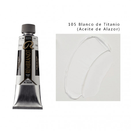 Óleo Rembrandt 150 ML - 105 Blanco de Titanio