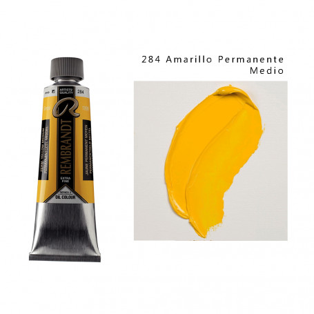 Óleo Rembrandt 150 ML - 284 Amarillo Permanente Medio