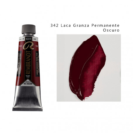 Óleo Rembrandt 150 ML - 342 Laca Granza Permanente Oscuro