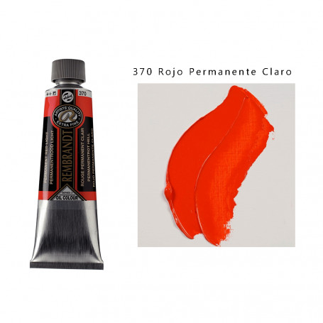 Óleo Rembrandt 150 ML - 370 Rojo Permanente Claro