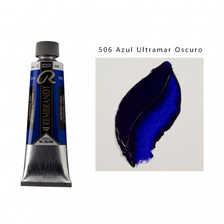 Óleo Rembrandt 150 ML - 506 Azul Ultramar Oscuro