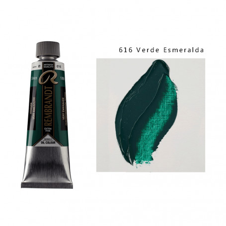 Óleo Rembrandt 150 ML - 616 Verde Esmeralda