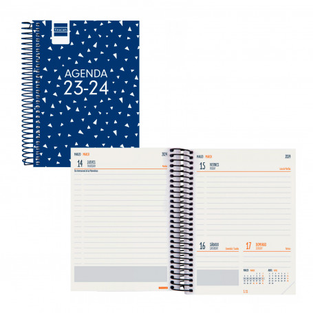 Agenda Día Página 8º Secundaria Cool Finocam 2023-24 Azul