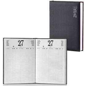 Agenda Magique 2 Páginas/Día A4 Negro InTempo 2024