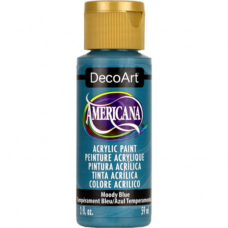 La Americana 59 ml Azules Verdes y Malvas DecoArt