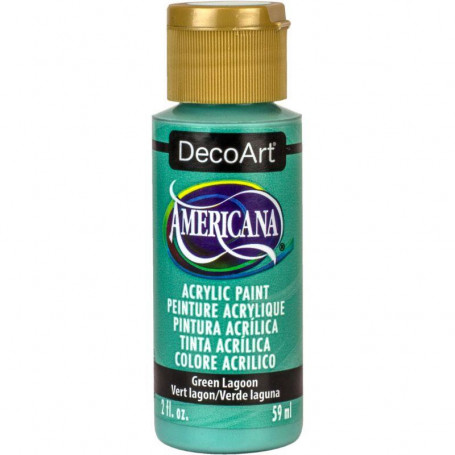 La Americana 59 ml Azules Verdes y Malvas DecoArt