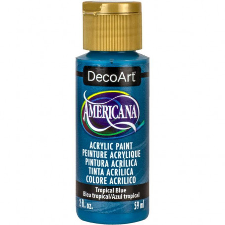 La Americana 59 ml Azules Verdes y Malvas DecoArt