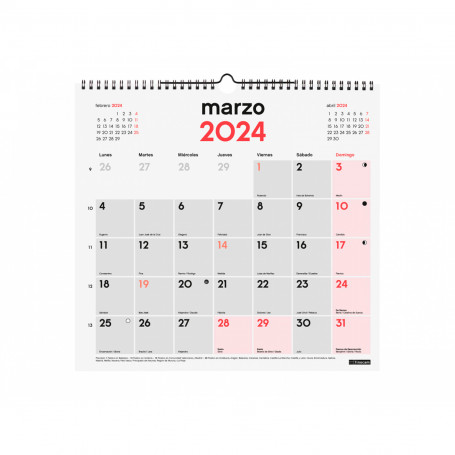 Calendario Pared para Escribir Finocam 2024 Modelo L