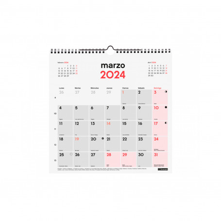 Calendario Pared para Escribir Finocam 2024 30x30 cm