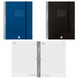Agenda Espiral Opaque E40 Día Página Finocam 2024