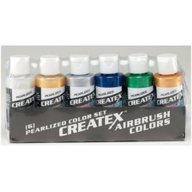 Set Pearl Airbrush 6X60ml Createx