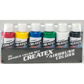 Set Opaco Airbrush 6X60ml Createx