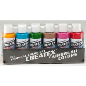 Set Tropical Airbrush 6x60ml Createx