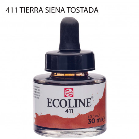 Acuarela Ecoline 30 ml 411 Tierra Siena Tostada
