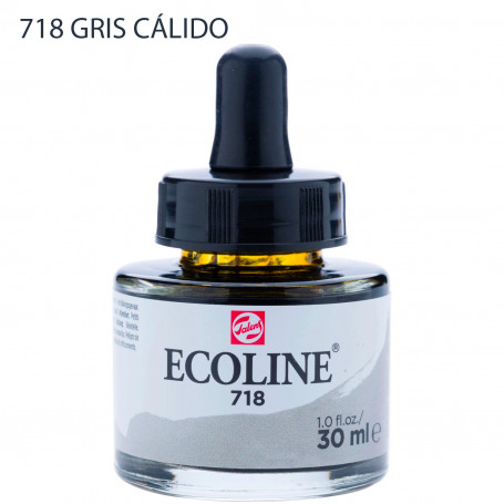 Acuarela Ecoline 30 ml 718 Gris Cálido