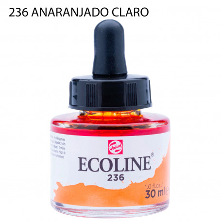 Acuarela Ecoline 30 ml 236 Anaranjado Claro