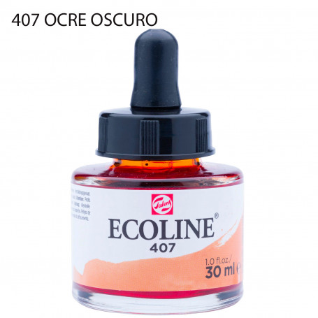 Acuarela Ecoline 30 ml 407 Ocre Oscuro