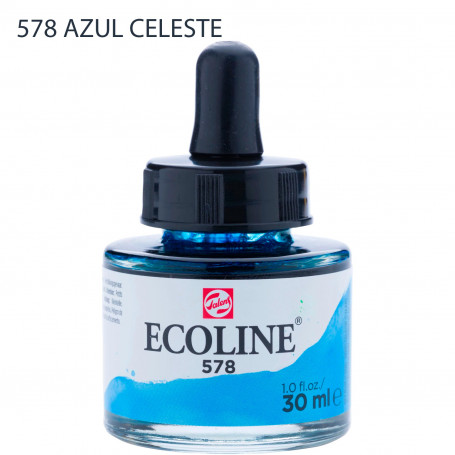 Acuarela Ecoline 30 ml 578 Azul Celeste