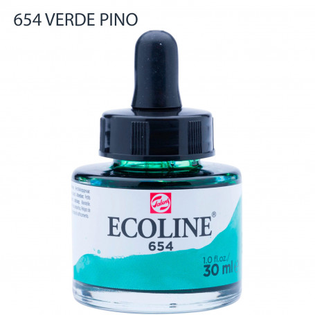 Acuarela Ecoline 30 ml 654 Verde Pino