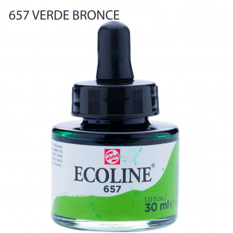 Acuarela Ecoline 30 ml 657 Verde Bronce