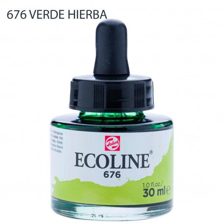 Acuarela Ecoline 30 ml 676 Verde Hierba