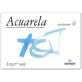 PAPEL ACUARELA GUARRO 60% ALGODÓN, GRANO GRUESO 240G