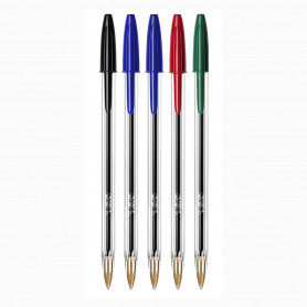 Set de 15 bolígrafos Cristal Bic – colores surtidos  Material bellas  artes: tienda en línea - El Mundo de los Artistas