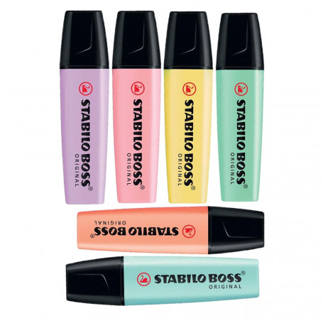 Rotulador Fluorescente Stabilo Boss Pastel