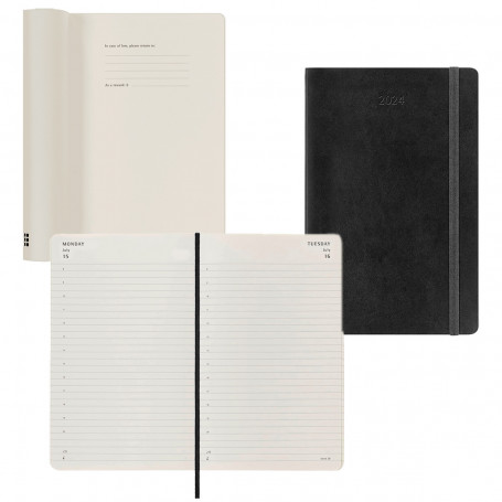 Agenda Diaria Pocket Moleskine 2024 Tapa Blanda