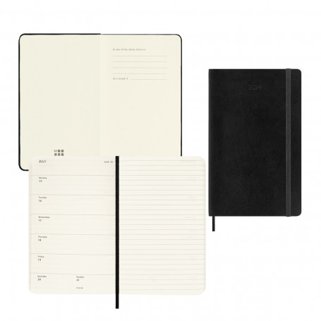 Agenda Semanal Pocket Moleskine 2024 Tapa Dura