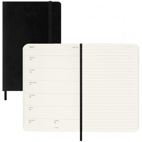 Agenda Semanal XL Tapa Blanda Moleskine 2024