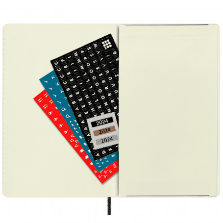 Agenda Semanal XL Tapa Blanda Moleskine Bolsillo con Stickers