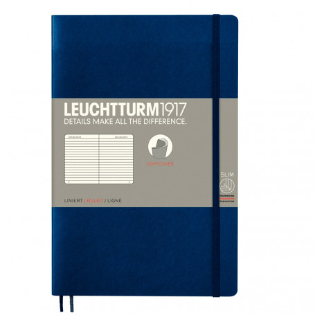 Libreta Hoja Rayada Paperback B6+ Leuchtturm1917 Azul Marino