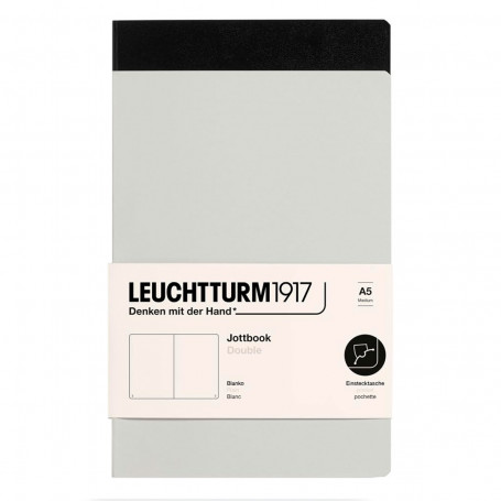 Set 2 Libretas Jottbook A5 Liso Negro y Gris Claro Leuchtturm