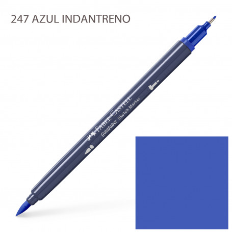 Rotulador Alcohol Doble Punta Azules y Verdes Faber Castell