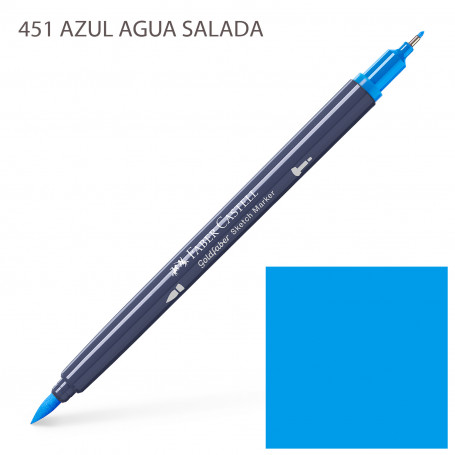 Rotulador Alcohol Doble Punta Azules y Verdes Faber Castell