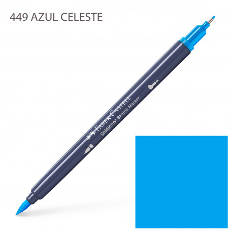 Rotulador Alcohol Doble Punta Azules y Verdes Faber Castell