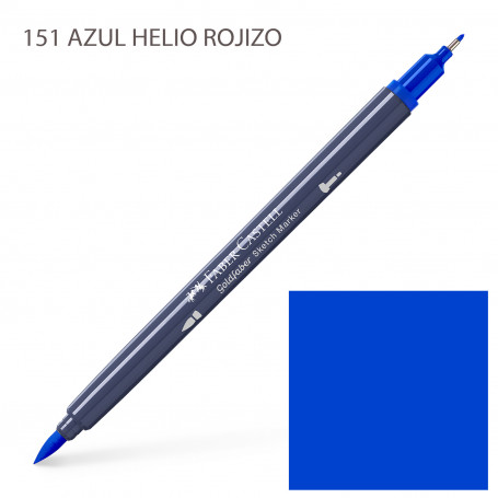 Rotulador Alcohol Doble Punta Azules y Verdes Faber Castell