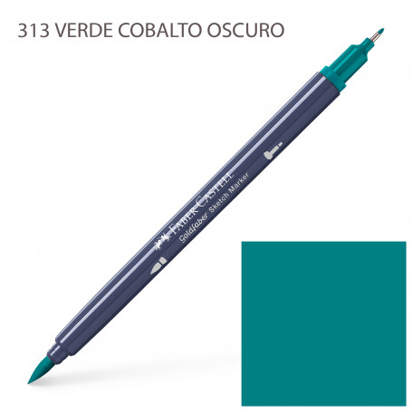 Rotulador Alcohol Doble Punta Azules y Verdes Faber Castell