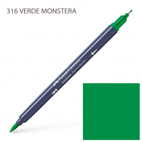 Rotulador Alcohol Doble Punta Azules y Verdes Faber Castell