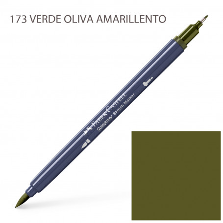 Rotulador Alcohol Doble Punta Azules y Verdes Faber Castell