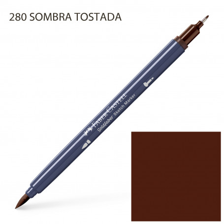 Rotulador Alcohol Doble Punta Negro Grises y Terrosos Faber Castell