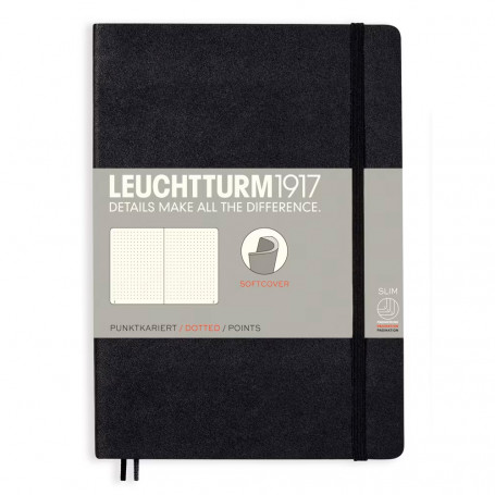Libreta Puntos Din A5 Negro Leuchtturm 1917