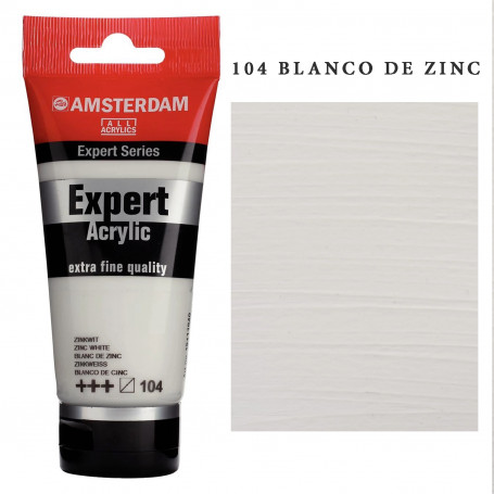 Acrilico Amsterdam Expert Series Blancos Tierras Negros 104 Blanco Zinc Serie 1