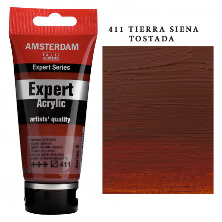 Acrilico Amsterdam Expert Series Blancos Tierras Negros 411 Tierra Siena Tostada Serie 2