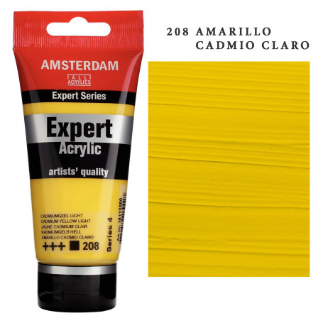 Acrílico Amsterdam Expert Series Amarillos Rojos y Malvas 208 Amarillo Cadmio Claro Serie 4