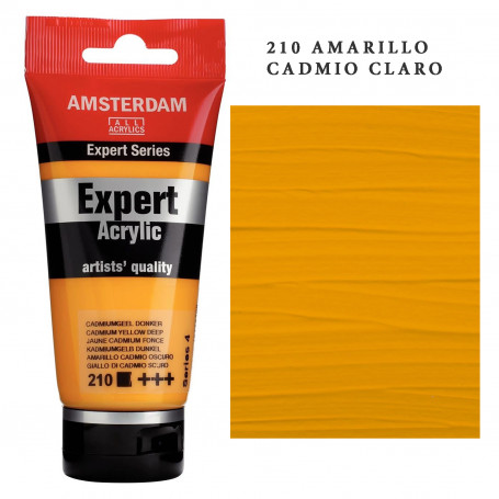 Acrílico Amsterdam Expert Series Amarillos Rojos y Malvas 210 Amarillo Cadmio Oscuro Serie 4