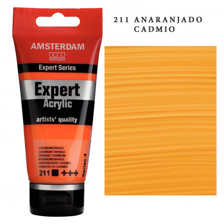 Acrílico Amsterdam Expert Series Amarillos Rojos y Malvas 211 Anaranjado Cadmio Serie 4