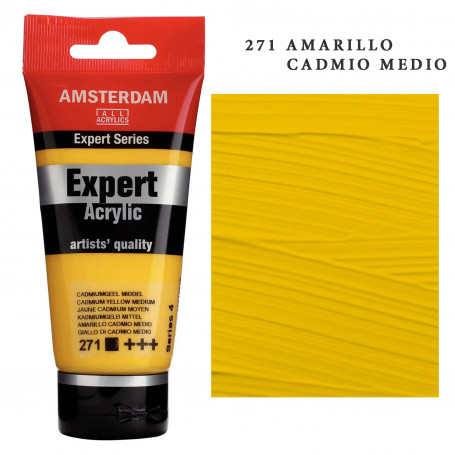 Acrílico Amsterdam Expert Series Amarillos Rojos y Malvas 271 Amarillo Cadmio Medio Serie 4