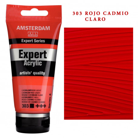 Acrílico Amsterdam Expert Series Amarillos Rojos y Malvas 303 Rojo Cadmio Claro Serie 4
